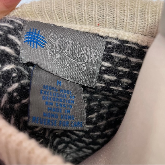 Squaw Valley Icelandic style Alpine wool cardigan sweater vintage - Picture 4 of 7